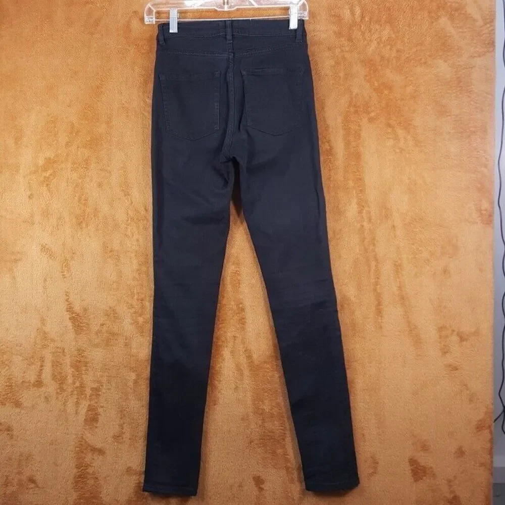 ACNE STUDIOS Womens Jeans Size 26 Black Wash Skinny Stretch Denim PIN